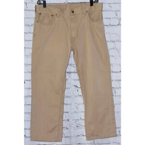 Polo Ralph Lauren Jeans Mens 36x30 Beige Classic Fit Denim Straight Leg Pants